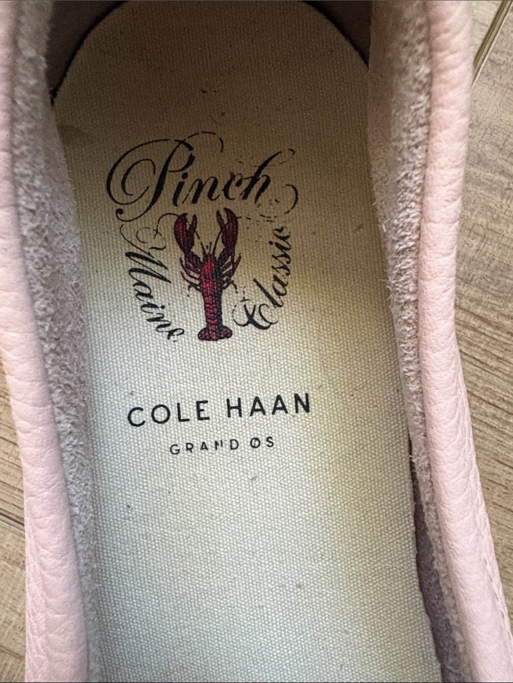Cole Haan Blush Pink Pebbled Leather Penny Loafers Woman’s size 10 - Picture 3 of 5